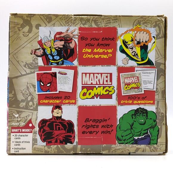 Marvel Comics Trivia Game Complete New Sealed Cards Stan Lee Cardinal 12+ - Picture 2 of 5